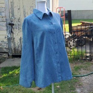 Studio 1940 Womens Collared Top Plus Size 22/24W